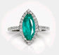 Diamantring mit Smaragd